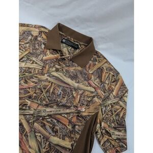 Longleaf Camo Two-tone Mesh Side Lightweight Performance Pull Over Hunting XL